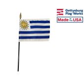 Uruguay Stick Flag - 4x6"