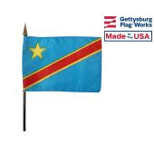 Congo Democratic Republic Stick Flag
