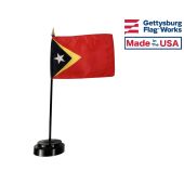Timor-Leste Stick Flag - 4x6"