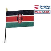 Kenya Stick Flag - 4x6"