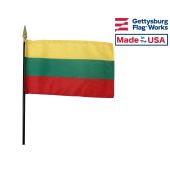 Lithuania Stick Flag - 4x6"