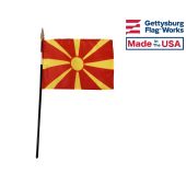 Macedonia Stick Flag - 4x6"