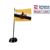 Brunei Stick Flag - 4x6"