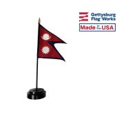 Nepal Stick Flag - 4x6"