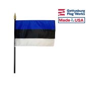 Estonia Stick Flag - 4x6"