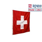 Sewn Switzerland Flag - 3x3' - Header & Grommets