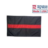 THIN RED LINE FIREMAN'S FLAG, TRADITIONAL 3 STRIPE
