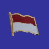 Indonesia Lapel Pin (Single Waving Flag)