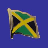 Jamaica Lapel Pin (Single Waving Flag)