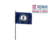 Kentucky State Stick Flag - 4x6"