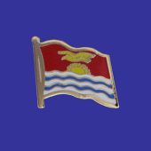 Kiribati Lapel Pin (Single Waving Flag)