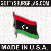 Libya Lapel Pin (Single Waving Flag)