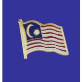 Malaysia Lapel Pin (Single Waving Flag)