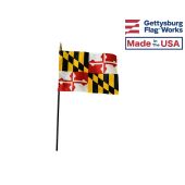Maryland State Stick Flag - 4x6"