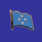Micronesia Lapel Pin (Single Waving Flag)