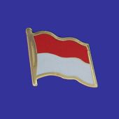 Monaco Lapel Pin (Single Waving Flag)