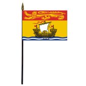 New Brunswick Stick Flag - 4x6"