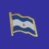 Nicaragua (seal design) Lapel Pin (Single Waving Flag)