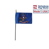 North Dakota State Stick Flag - 4x6"