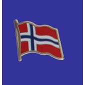 Norway Lapel Pin (Single Waving Flag)