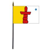Nunavut Stick Flag - 4x6"