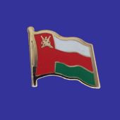 Oman Lapel Pin (Single Waving Flag)