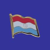 Paraguay Lapel Pin (Single Waving Flag)