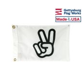 VICTORY PEACE SIGN BOAT FLAG