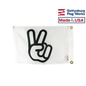VICTORY PEACE SIGN BOAT FLAG