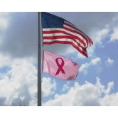 Breast Cancer Flag Flying