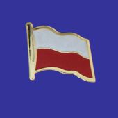 Poland Lapel Pin (Single Waving Flag)