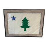 Original Maine Historic Framed Flag