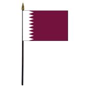 Qatar Stick Flag - 4x6"