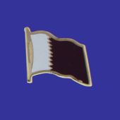 Qatar Lapel Pin (Single Waving Flag)
