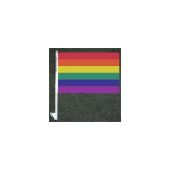 Rainbow Car Window Flag