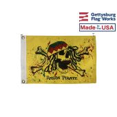 Rasta Pirate Boat Flag