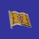 Scotland Lion Lapel Pin (Single Waving Flag)