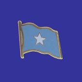 Somalia Lapel Pin (Single Waving Flag)