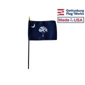 South Carolina State Stick Flag - 4x6"