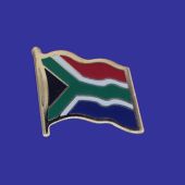 South Africa Lapel Pin (Single Waving Flag)