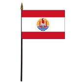 French Polynesia Stick Flag - 4x6"