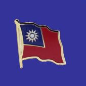 Taiwan Lapel Pin (Single Waving Flag)