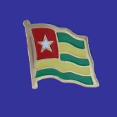 Togo Lapel Pin (Single Waving Flag)