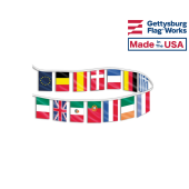 Country Flag Pennants - 30'