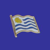 Uruguay Lapel Pin (Single Waving Flag)