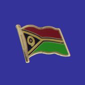 Vanuatu Lapel Pin (Single Waving Flag)