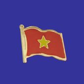 Vietnam Lapel Pin (Single Waving Flag)