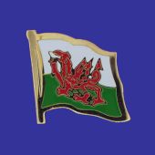 Wales Lapel Pin (Single Waving Flag)