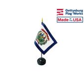 West Virginia State Stick Flag - 4x6"