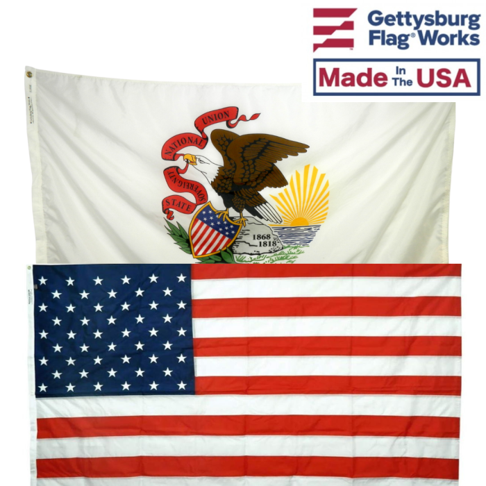Illinois & Battle-Tough® American Flag Combo Pack